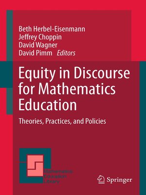 cover image of Equity in Discourse for Mathematics Education